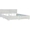 Image de vidaXL Lit Gris Naturel Rotin 180x200 cm