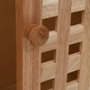 Image de vidaXL Armoire sous lavabo avec miroir Noyer massif