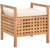 Image de Vidaxl - Banc De Rangement 49x48x49 Cm Bois De Noyer Massif