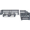 Image de vidaXL Ensemble de 6 canapés de jardin en bois de palette gris