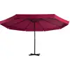 Image de vidaXL Parasol avec pied de parasol portable rouge