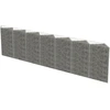 Image de vidaXL Mur de gabions Acier galvanisé 450×30×100 cm