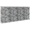 Image de vidaXL Mur de gabions avec couverture Acier galvanisé 200×20×85 cm