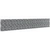 Image de vidaXL Mur de gabions avec couverture Acier galvanisé 600×30×100 cm
