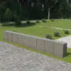Image de Vidaxl - Mur À Gabion Avec Couvercles Acier Galvanisé 900 X 50 X 100 Cm