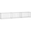 Image de vidaXL Mur de gabions avec couverture 300×50×50 cm Acier galvanisé