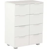 Image de vidaXL Sideboard blanc brillant 60x35x80 cm bois composite