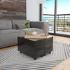 Image de vidaXL Table basse noire brillante 60x60x35 cm Bois composite