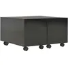 Image de Vidaxl - Table Basse Noir Brillant 60x60x35 Cm Bois D'Ingénierie