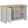 Image de vidaXL Armoire TV Gris 95x39x58 cm