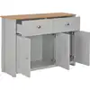Image de vidaXL Buffet gris 112x35x81 cm