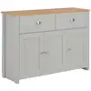 Image de Buffet Gris 112x35x81 Cm Vidaxl