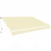 Image de Vidaxl - Auvent Pliable Manuel 600 Cm Crème