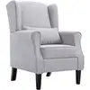 Image de Fauteuil Gris Clair Tissu Vidaxl
