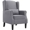 Image de Fauteuil Gris Foncé Tissu Vidaxl