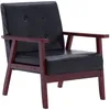Image de Fauteuil Noir Similicuir Vidaxl