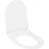 Image de Abattant Wc À Fermeture En Douceur Libération Rapide Blanc Vidaxl