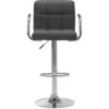 Image de Vidaxl - Chaise De Bar Gris Foncé Tissu
