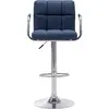 Image de vidaXL Tabouret de bar bleu tissu