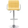 Image de vidaXL Tabouret de bar jaune tissu