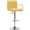 Image de Chaise De Bar Jaune Tissu Vidaxl