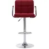 Image de vidaXL Tabouret de bar vin rouge tissu