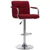Image de Chaise De Bar Bordeaux Tissu Vidaxl