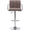Image de vidaXL Tabouret de bar Taupe Tissu