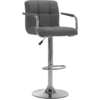 Image de vidaXL Tabouret de bar 2 pcs tissu gris clair