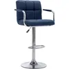 Image de vidaXL Tabouret de bar 2 pcs. Tissu bleu