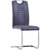 Image de vidaXL Chaise cantilever 2 pcs. Gris aspect daim