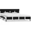 Image de vidaXL Lit avec éclairage LED sans matelas noir 120x200 cm