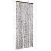 Image de vidaXL Rideau anti-insectes brun et beige 90x220 cm chenille