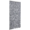 Image de vidaXL Rideau moustiquaire argenté 100x220 cm chenille