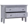 Image de Buffet avec 2 tiroirs 90 x 30 x 60 cm bois massif acajou