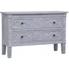Image de Buffet Avec 2 Tiroirs 90x30x60 Cm Bois D'Acajou Massif Vidaxl