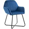 Image de Vidaxl - Chaises À Manger Lot De 2 Bleu Velours