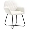 Image de Vidaxl - Chaises À Manger Lot De 2 Crème Tissu