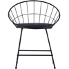 Image de vidaXL Chaises de salle à manger avec sièges en similicuir 6 pcs. noir acier