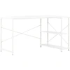 Image de vidaXL Table d'ordinateur blanche 120x72x70 cm