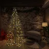 Image de Arbre De Noël Cône 240 Led D'Intérieur/d'extérieur 115x150 Cm Vidaxl