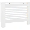 Image de vidaXL Cache-radiateur blanc 112×19×81,5 cm MDF