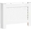 Image de vidaXL Cache-radiateur blanc 112×19×81,5 cm MDF