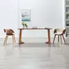 Image de Vidaxl Dining Chair Cream Bent Wood And Faux Leather