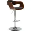 Image de Vidaxl - Tabouret De Bar Gris Bois Courbé Et Tissu