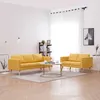 Image de Vidaxl - Ensemble De Canapé 2 Pcs Tissu Jaune