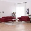 Image de Vidaxl - Ensemble De Canapé 2 Pcs Tissu Rouge Bordeaux