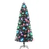 Image de Vidaxl - Arbre De Noël Pré-éclairé Avec Support 240 Cm Fibre Optique
