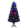Image de Arbre de Noël artificiel avec support/LED 150 cm fibre optique