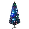 Image de Arbre de Noël artificiel avec support/LED 210 cm fibre optique